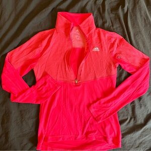 Adidas Bright Pink Half-Zip Pullover